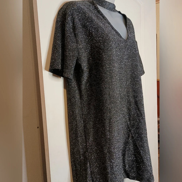 Gorgeous ZARA Black Sparkly Dress with Sheer Back Panel(#1,027) - Picture 5 of 9